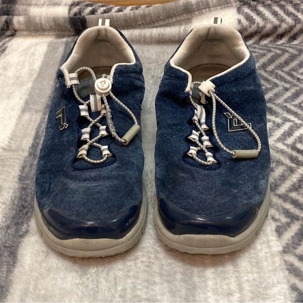 Propet Toggle Blue Suede Sneakers